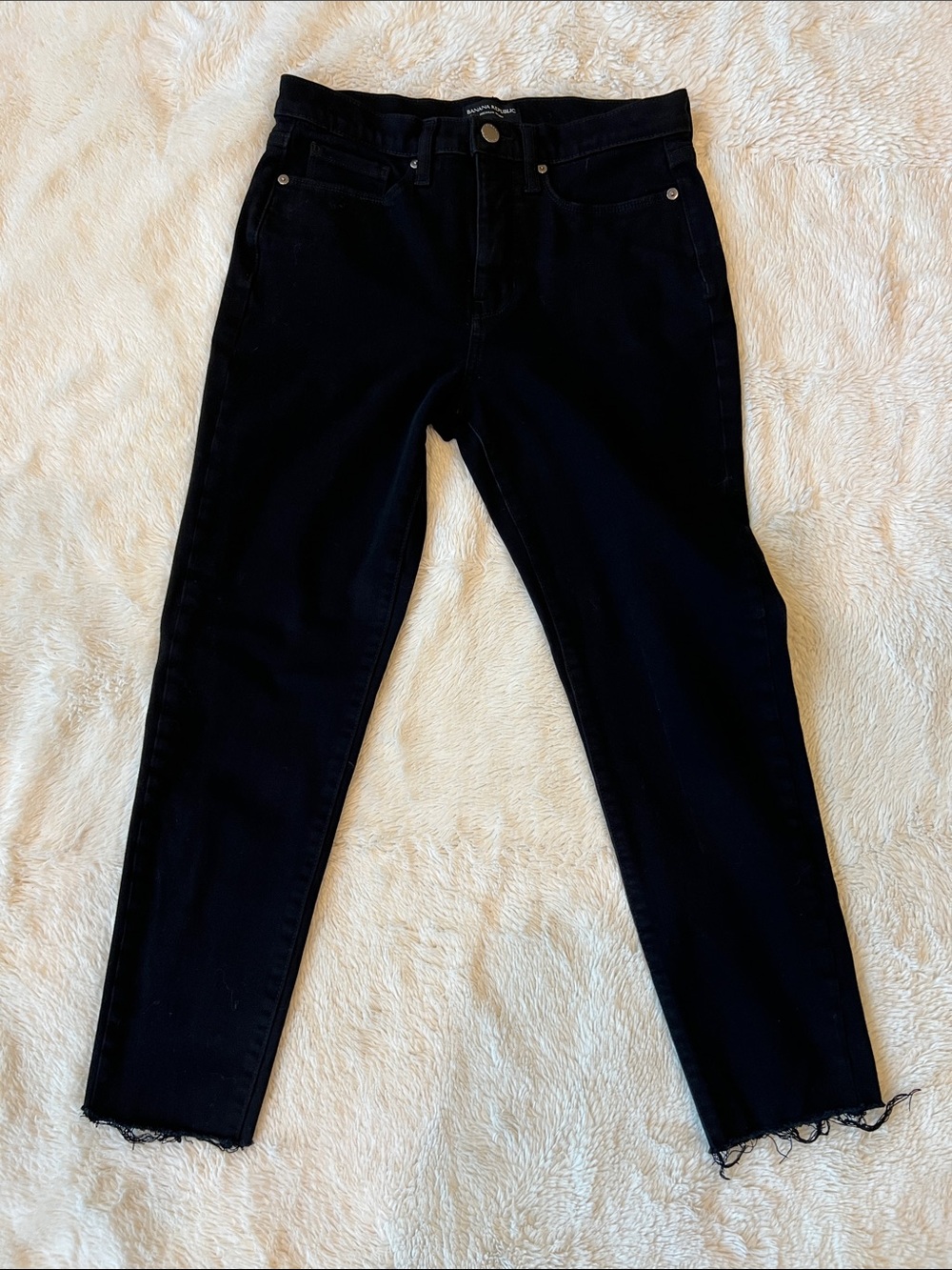 Banana Republic high-rise skinny black jeans size 28